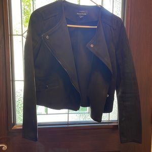 Black suede jacket